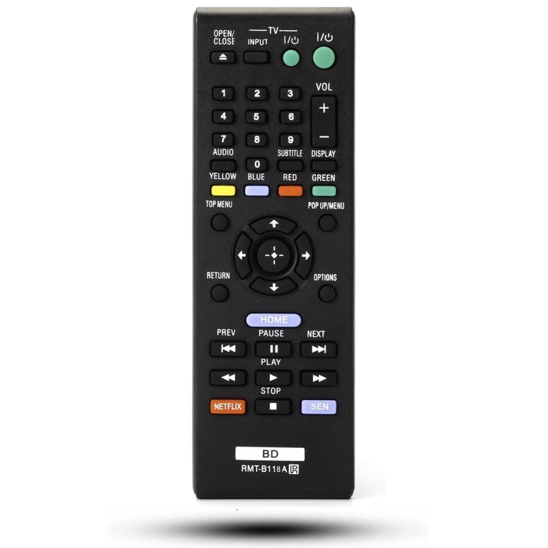 uehba Universal Replaced Remote Control Compatible for Sony Blu-Ray DISC DVD Player RMT-B118A BDP-S185 BDP-BX18 BDP-BX510 BDP-BX59 BDP-S1100 BDP-S3100 BDP-S5100 BDP-S390 BDP-S590 - Image 1